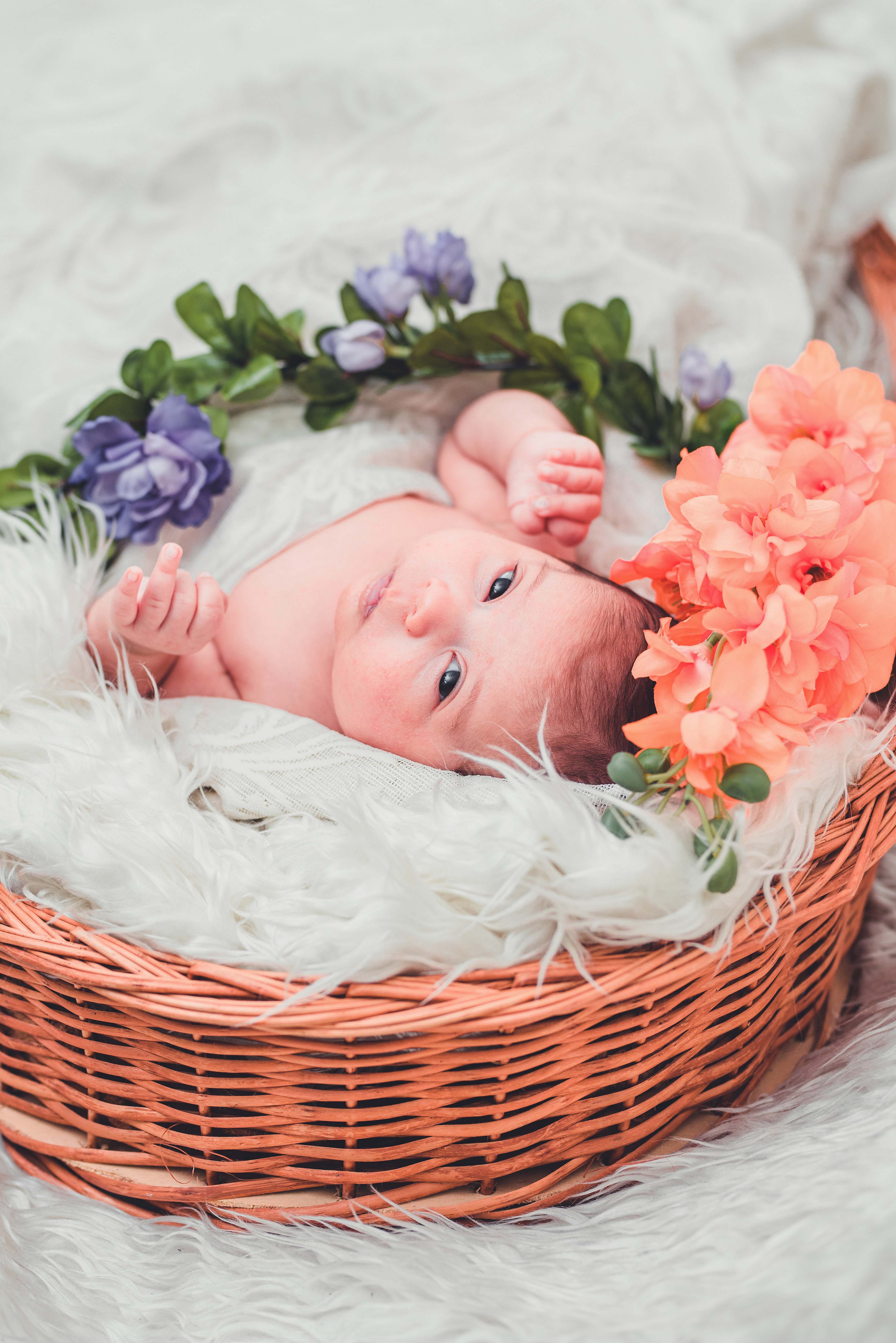 Iranian People Baby Lying On White Textile Iranian Image Free Photo